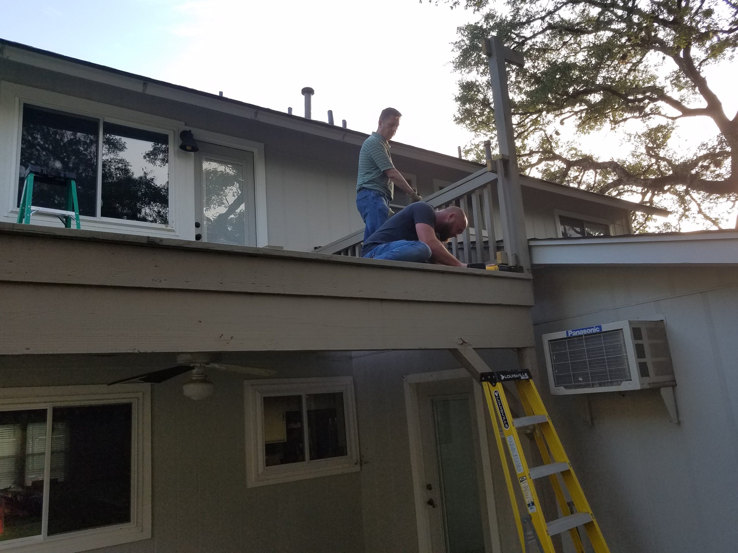 how to remove wood railing deck demolition